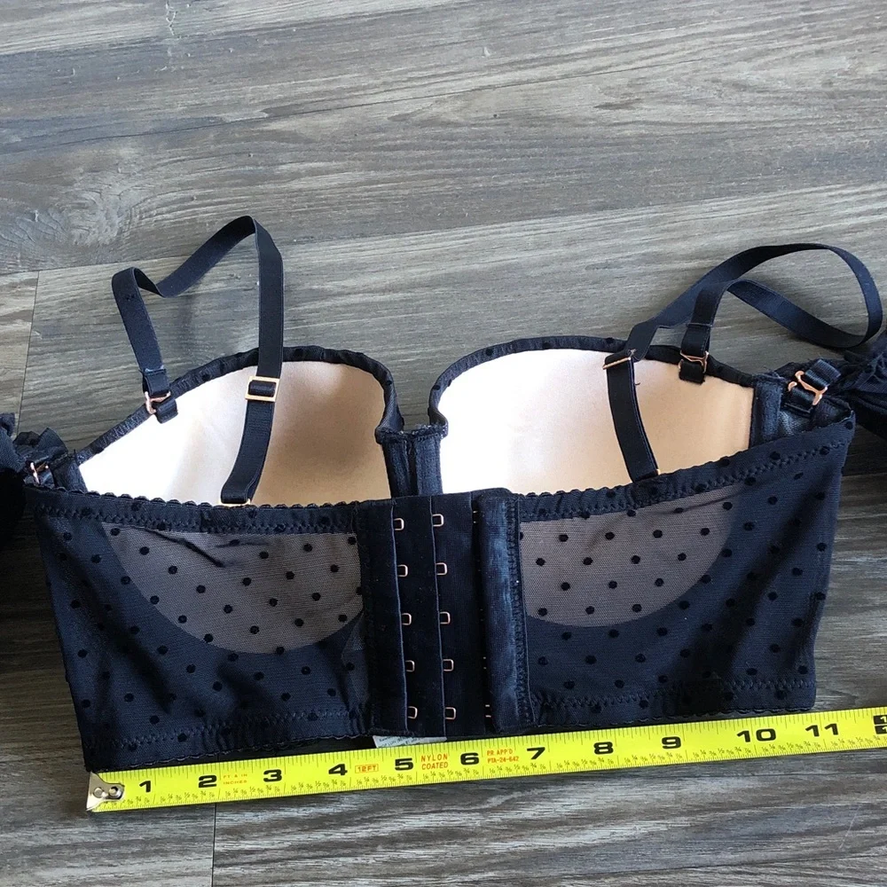 Dorina x Raye Natalie Don’t Mesh Dot Bra Top Removable Straps 34C